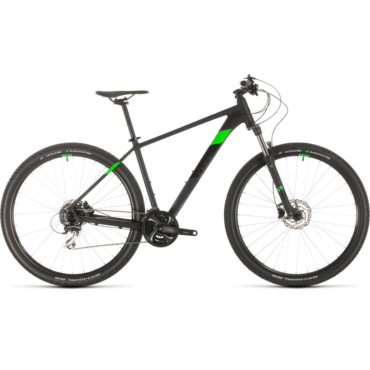 MountainBike BICICLETA CUBE AIM RACE Black Flashgreen 2020