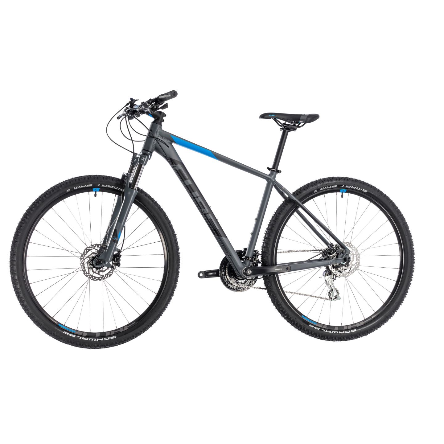 MountainBike 27,5 inch BICICLETA CUBE AIM RACE Grey Blue 2018 27.5